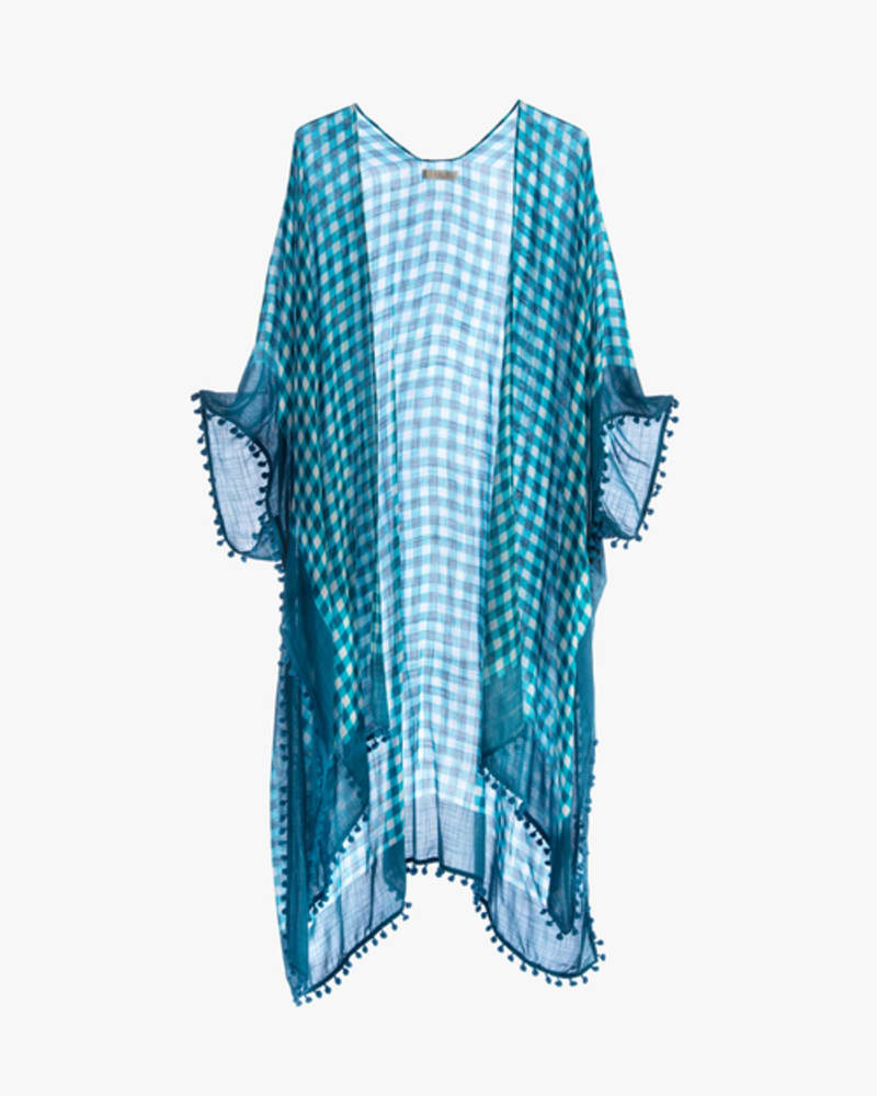 Front of a size None Italia Kimono in Turquoise by Shiraleah. | dia_product_style_image_id:243160